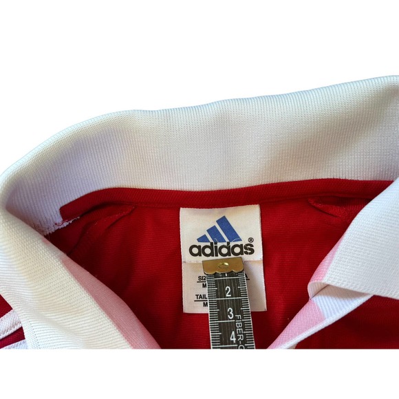 Vintage Adidas Football/Soccer Shirt 90s Jersey Red Mens Medium Hawks #16 As Is - Picture 9 of 10
